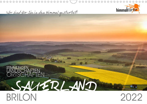 Das Sauerland bei Brilon aus der Vogelperspektive (Wandkalender 2022 DIN A3 quer)