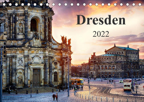 Dresden 2022 / Geburtstagskalender (Tischkalender 2022 DIN A5 quer)