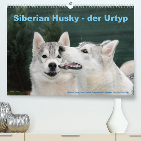 Siberian Husky - der Urtyp (Premium, hochwertiger DIN A2 Wandkalender 2022, Kunstdruck in Hochglanz)