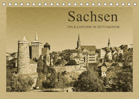 Sachsen - Ein Kalender im Zeitungsstil / CH-Version (Tischkalender 2022 DIN A5 quer)