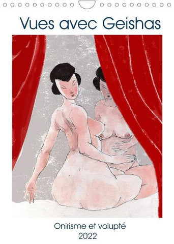 Vues avec Geishas (Calendrier mural 2022 DIN A4 vertical)