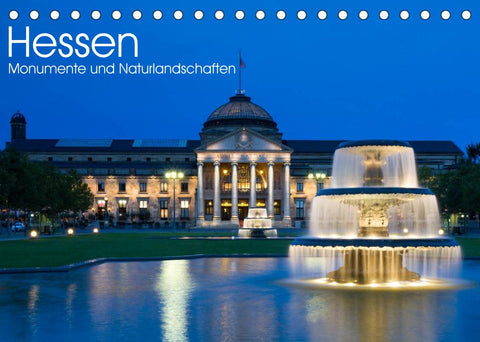 Hessen - Monumente und Naturlandschaften (Tischkalender 2022 DIN A5 quer)