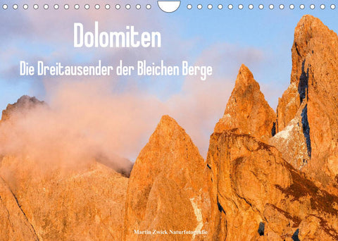 Dolomiten - Die Dreitausender der Bleichen Berge (Wandkalender 2022 DIN A4 quer)