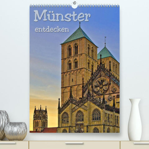 Münster entdecken (Premium, hochwertiger DIN A2 Wandkalender 2022, Kunstdruck in Hochglanz)