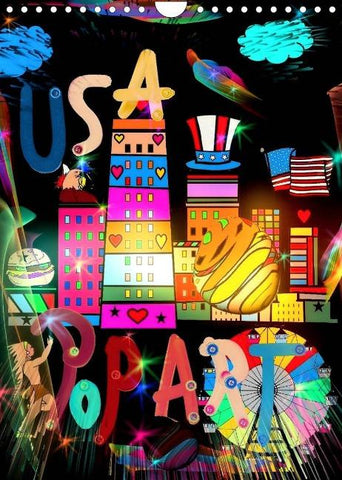 USA Pop Art by Nico Bielow (Wall Calendar 2022 DIN A4 Portrait)