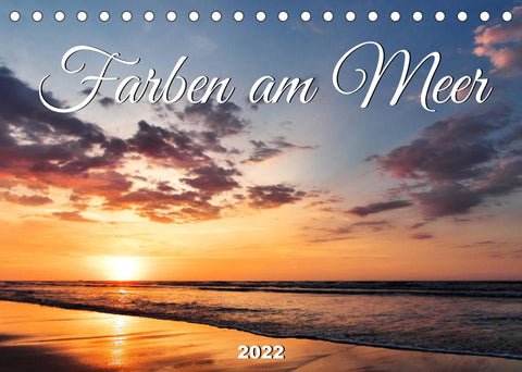Farben am Meer (Tischkalender 2022 DIN A5 quer)