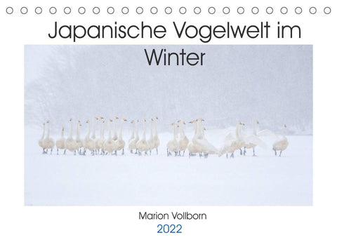 Japanische Vogelwelt im Winter (Tischkalender 2022 DIN A5 quer)