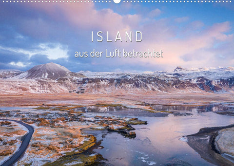 Island aus der Luft betrachtet (Wandkalender 2022 DIN A2 quer)