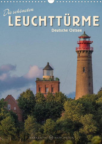 Die schönsten Leuchttürme - Deutsche Ostsee (Wandkalender 2022 DIN A3 hoch)