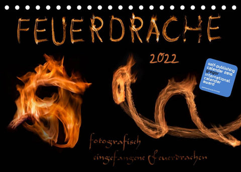 Feuerdrache (Tischkalender 2022 DIN A5 quer)