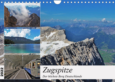 Zugspitze - Der höchste Berg Deutschlands (Wandkalender 2022 DIN A4 quer)