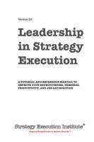 Leadership In Strategy Execution
