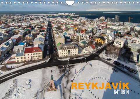 Reykjavìk 64° 08' N (Wandkalender 2022 DIN A4 quer)