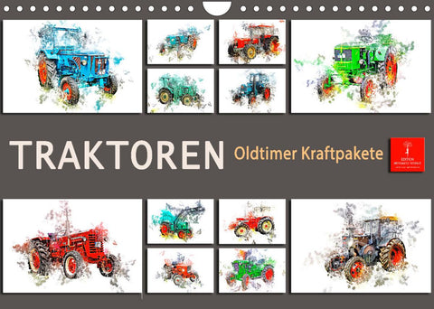 Traktoren Oldtimer Kraftpakete (Wandkalender 2022 DIN A4 quer)