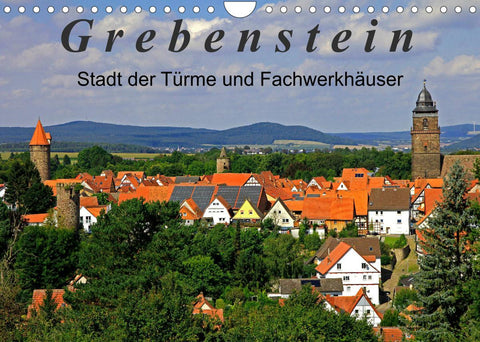 Grebenstein - Stadt der Türme und Fachwerkhäuser (Wandkalender 2022 DIN A4 quer)