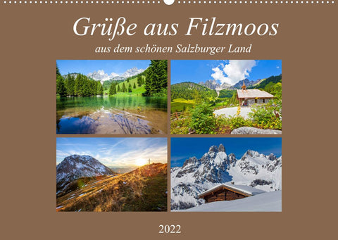 Grüße aus Filzmoos (Wandkalender 2022 DIN A2 quer)