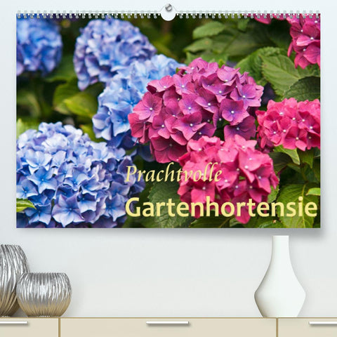 Prachtvolle Gartenhortensie (Premium, hochwertiger DIN A2 Wandkalender 2022, Kunstdruck in Hochglanz)