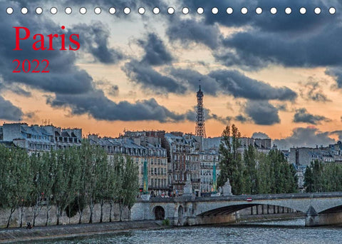 Paris (Tischkalender 2022 DIN A5 quer)