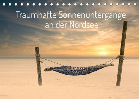 Traumhafte Sonnenuntergänge an der Nordsee (Tischkalender 2022 DIN A5 quer)