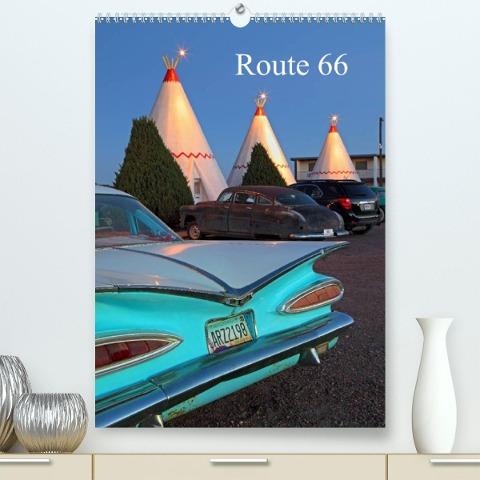 Route 66 (UK-Version) (Premium, hochwertiger DIN A2 Wandkalender 2022, Kunstdruck in Hochglanz)