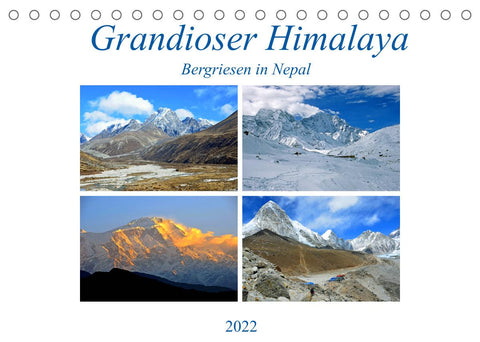 Grandioser Himalaya, Bergriesen in Nepal (Tischkalender 2022 DIN A5 quer)