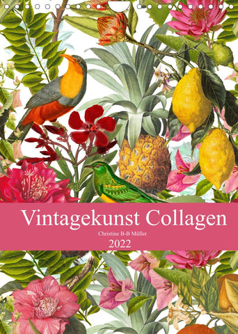 Vintagekunst Collagen (Wandkalender 2022 DIN A4 hoch)