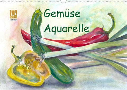 Gemüse Aquarelle (Wandkalender 2022 DIN A3 quer)