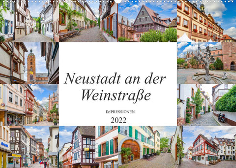 Neustadt an der Weinstraße Impressionen (Wandkalender 2022 DIN A2 quer)