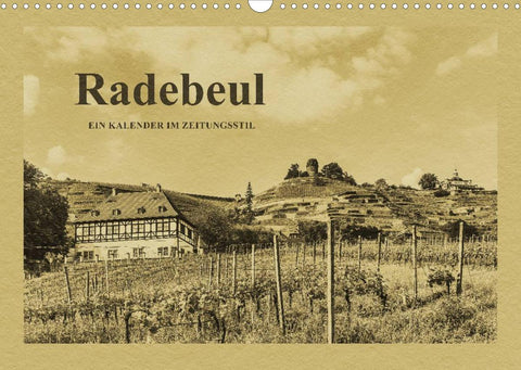 Radebeul - Ein Kalender im Zeitungsstil (Wandkalender 2022 DIN A3 quer)