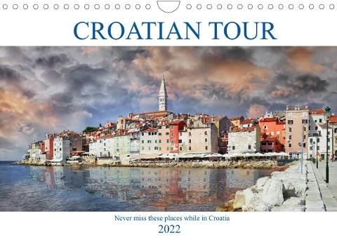 Croatian tour (Wall Calendar 2022 DIN A4 Landscape)