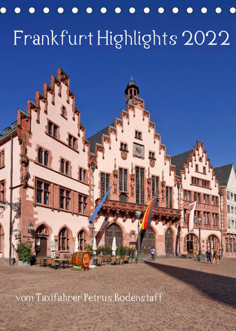 Frankfurt Highlights (Tischkalender 2022 DIN A5 hoch)