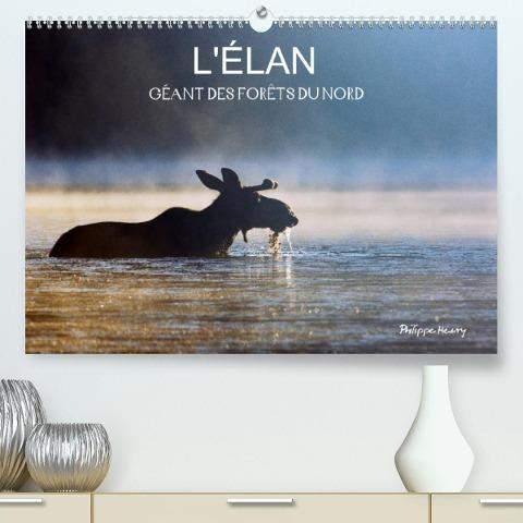 L'ÉLAN - GÉANT DES FORÊTS DU NORD (Premium, hochwertiger DIN A2 Wandkalender 2022, Kunstdruck in Hochglanz)