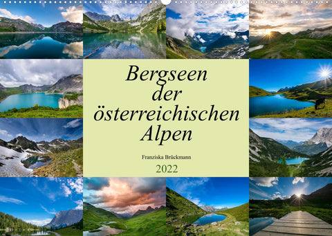 Bergseen der österreichischen Alpen (Wandkalender 2022 DIN A2 quer)