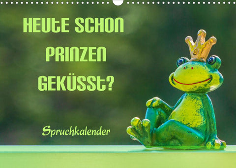 Heute schon Prinzen geküsst? Spruchkalender (Wandkalender 2022 DIN A3 quer)