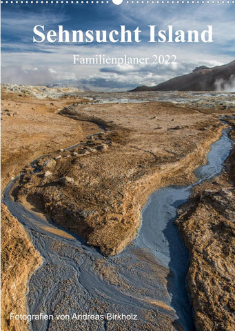 Sehnsucht Island Familienplaner 2022 (Wandkalender 2022 DIN A2 hoch)
