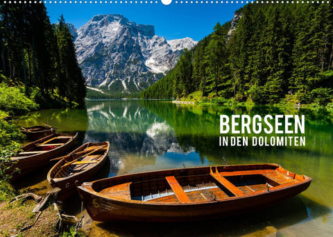 Bergseen in den Dolomiten (Wandkalender 2022 DIN A2 quer)