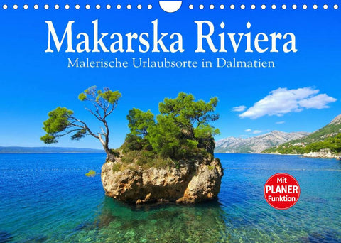 Makarska Riviera - Malerische Urlaubsorte in Dalmatien (Wandkalender 2022 DIN A4 quer)