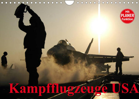 Kampfflugzeuge USA (Wandkalender 2022 DIN A4 quer)