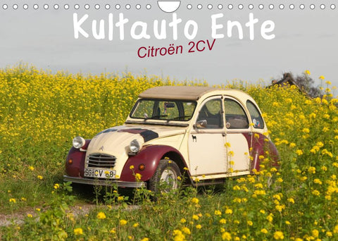 Kultauto Ente Citroën 2CV (Wandkalender 2022 DIN A4 quer)