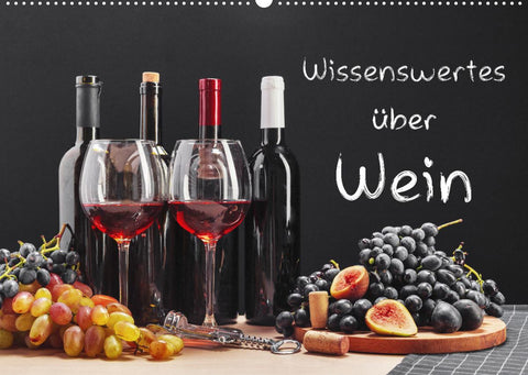 Wissenswertes über Wein (Wandkalender 2022 DIN A2 quer)