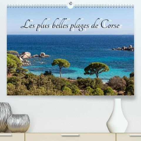 Les plus belles plages de Corse (Premium, hochwertiger DIN A2 Wandkalender 2022, Kunstdruck in Hochglanz)