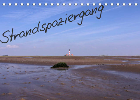 Strandspaziergang / Geburtstagskalender (Tischkalender 2022 DIN A5 quer)