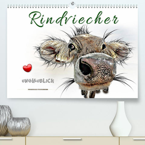 Rindviecher unglaublich (Premium, hochwertiger DIN A2 Wandkalender 2022, Kunstdruck in Hochglanz)
