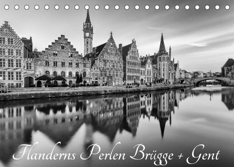 Flanderns Perlen Brügge + Gent (Tischkalender 2022 DIN A5 quer)