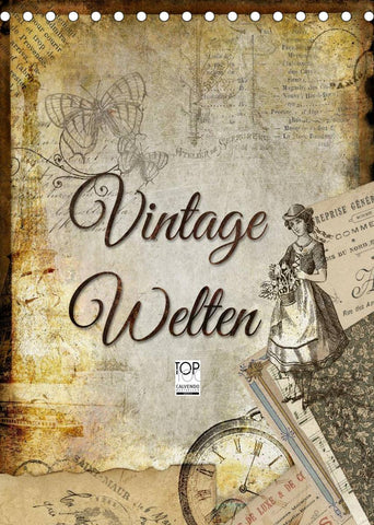 Vintage Welten (Tischkalender 2022 DIN A5 hoch)
